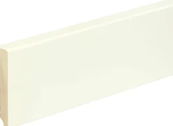 FN Neuhofer Sockelleiste eckig RAL9010 240 cm 80 x 18 mm Fichte/Kiefer weiß