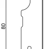 FN Neuhofer Sockelleiste Eckig 250 cm 80 x 15 mm Fichte oder Kiefer