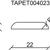 FN Neuhofer Tapetenleiste 2400 x 4 x 23 mm