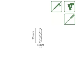 FN Neuhofer Tapetenleiste 100 cm 23 x 4 mm Fichte oder Kiefer