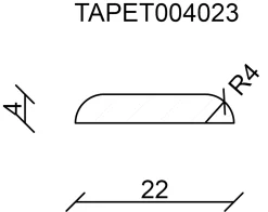 FN Neuhofer Tapetenleiste 100 cm 23 x 4 mm Fichte oder Kiefer