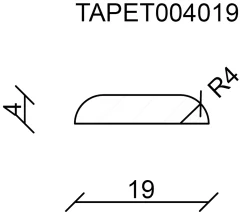 FN Neuhofer Tapetenleiste 100 cm 19 x 4 mm Fichte oder Kiefer