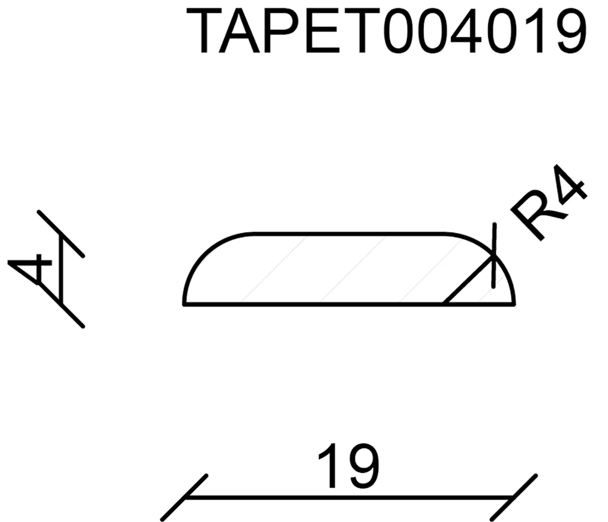 FN Neuhofer Tapetenleiste 100 cm 19 x 4 mm Fichte oder Kiefer