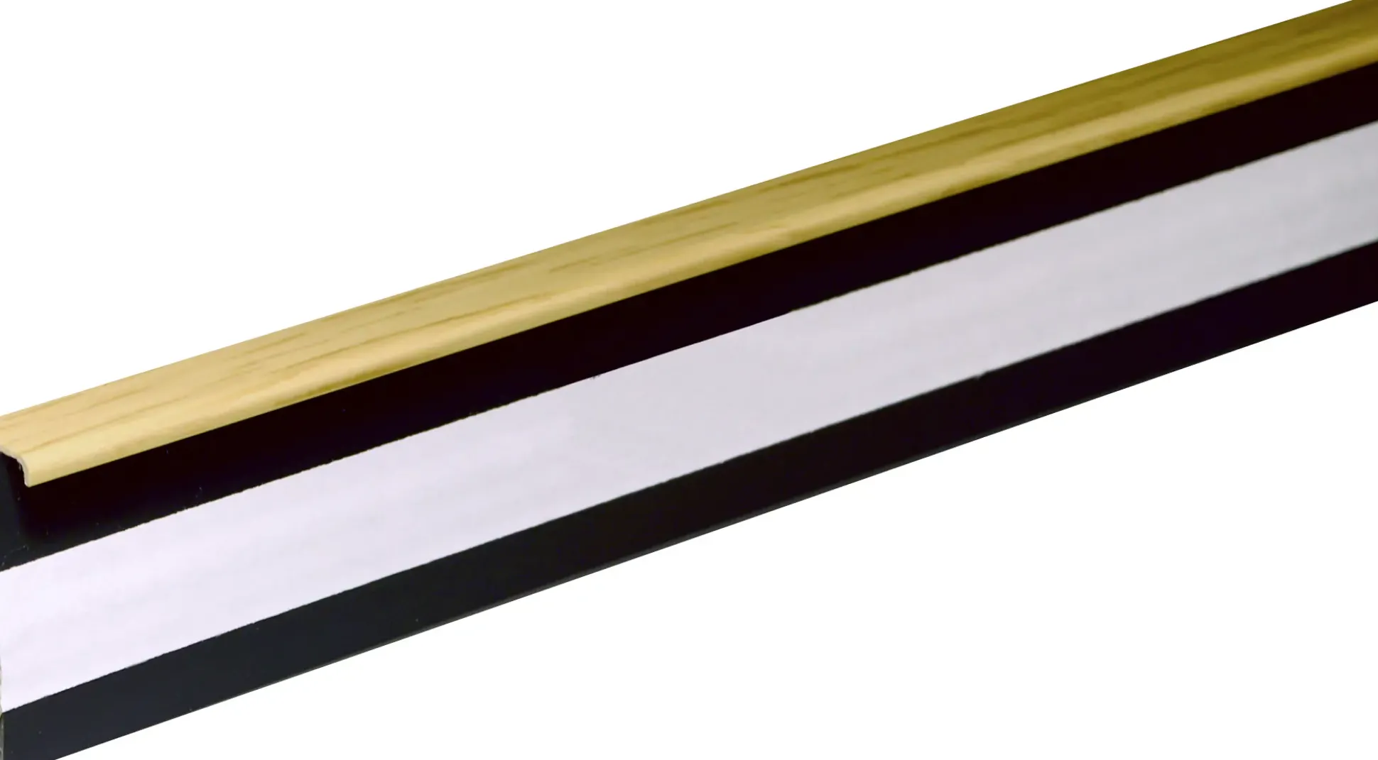 FN Neuhofer Teppicheinschubleiste 250 cm 51 x 14 mm Eiche bedruckt