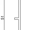 FN Neuhofer Teppicheinschubleiste 250 cm, 51 x 14 mm, weiß