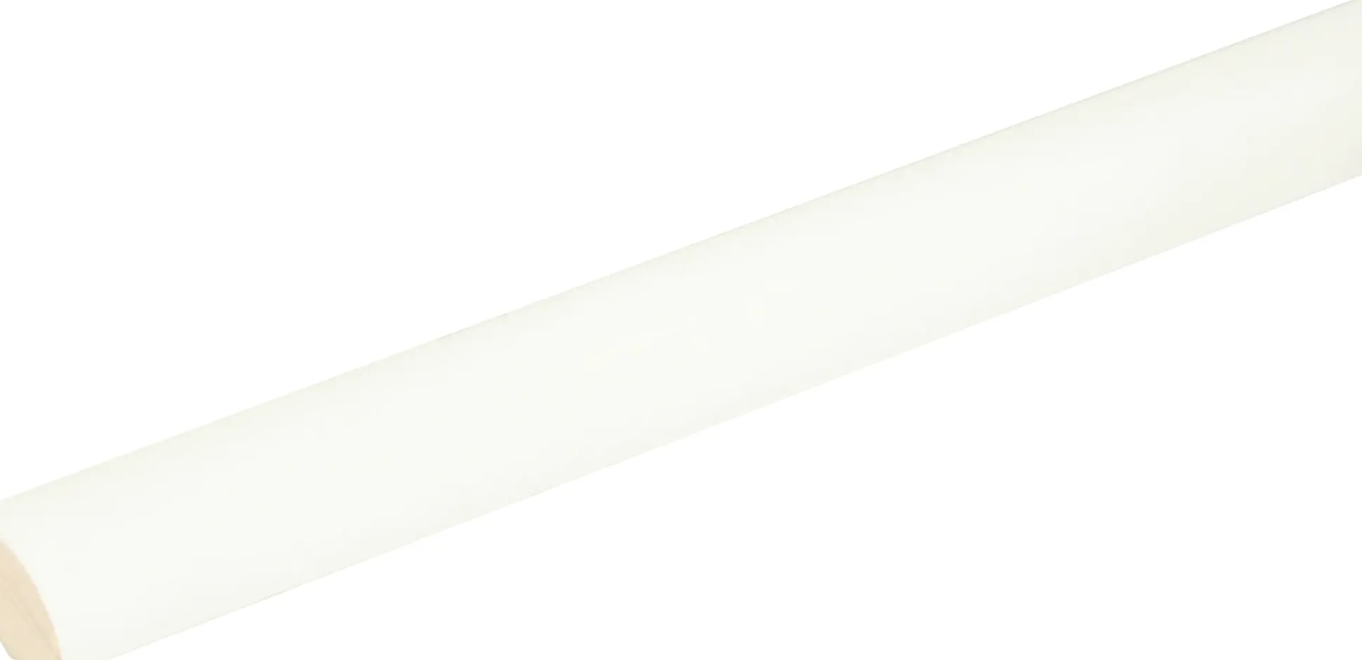 FN Neuhofer Viertelrundstab L0185 RAL9010 240 cm 18 x 18 mm