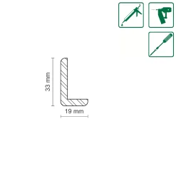 FN Neuhofer Winkelleiste 240 cm 33 x 19 mm Fichte oder Kiefer