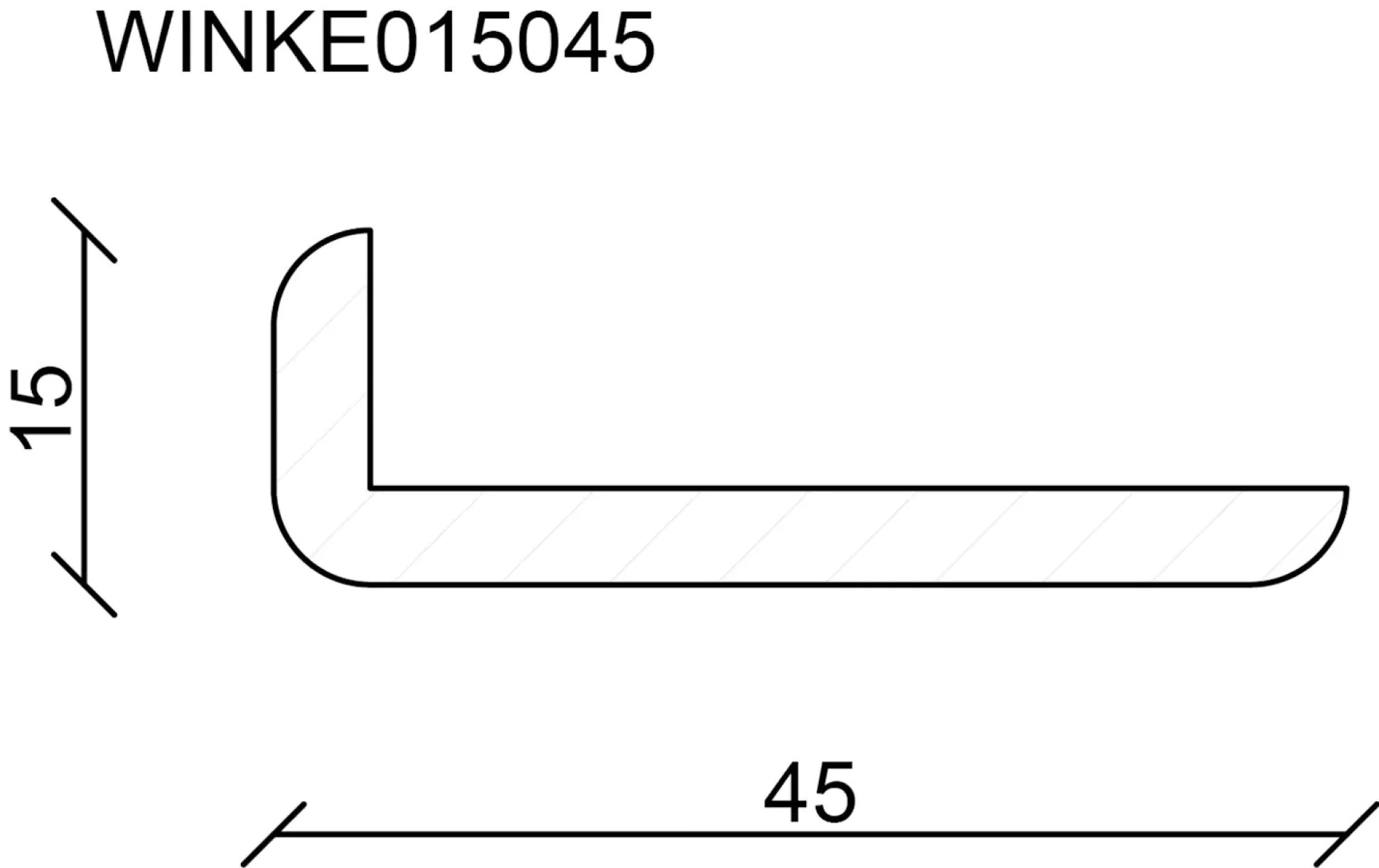 FN Neuhofer Winkelleiste 100 cm 45 x 15 mm Fichte oder Kiefer