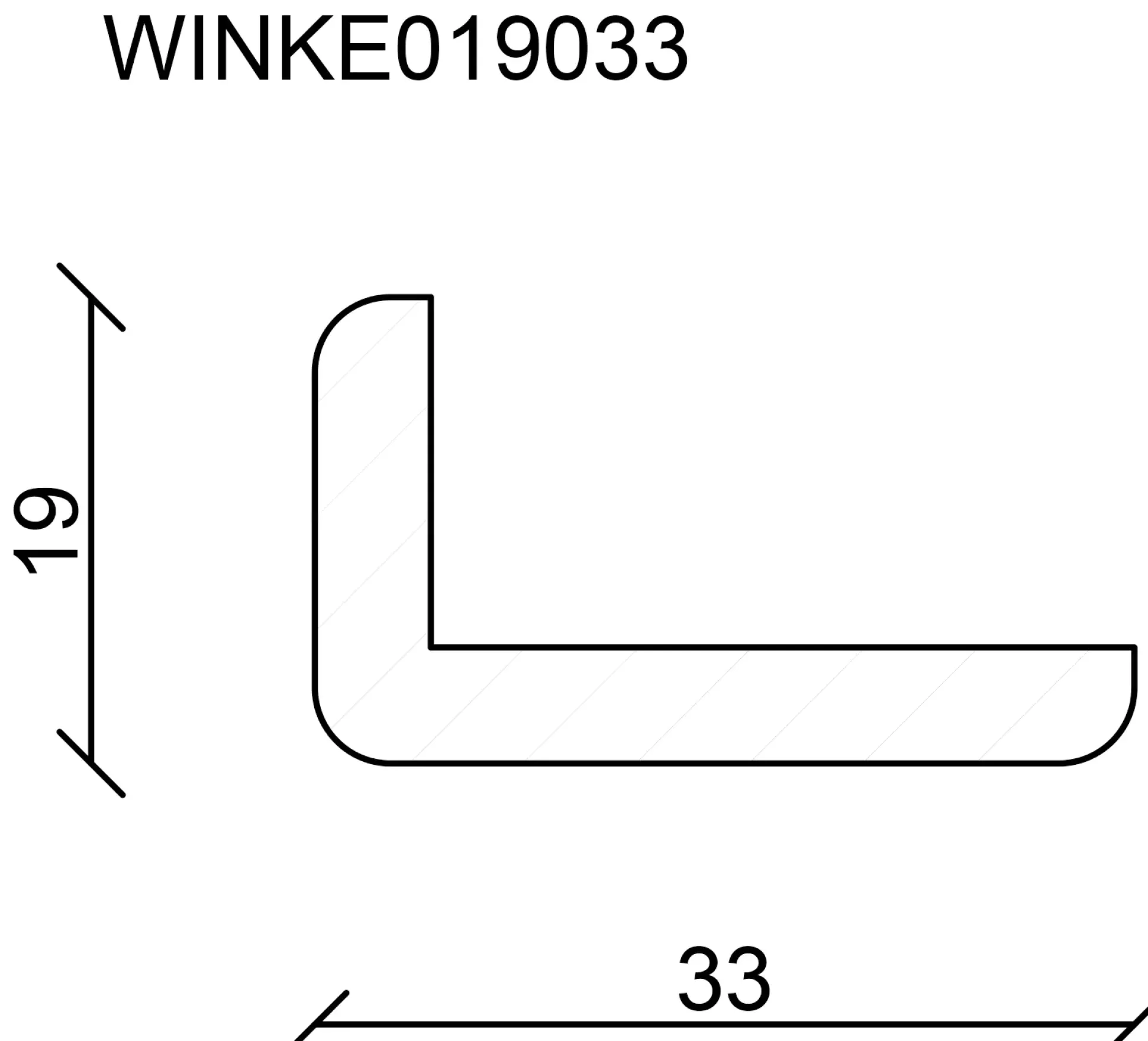 FN Neuhofer Winkelleiste 100 cm 33 x 19 mm Fichte oder Kiefer