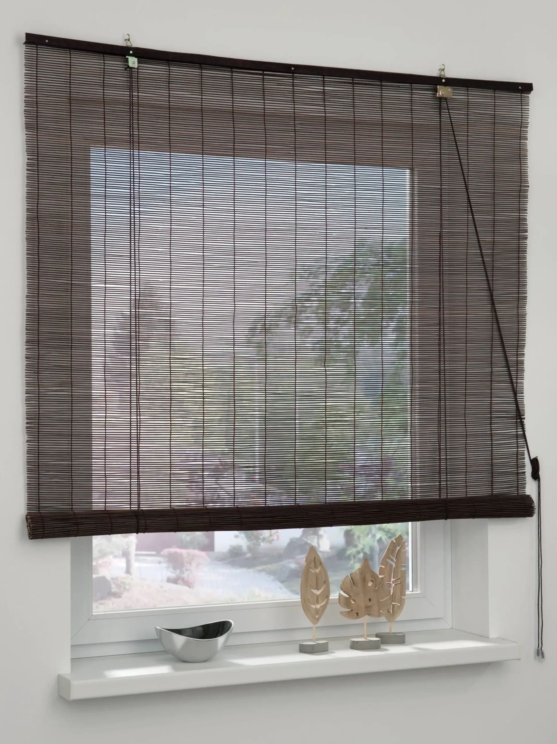 Gardinia Bambus-Rollo schoko 60 x 160 cm