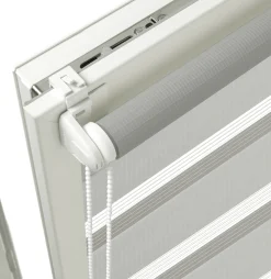 Gardinia EasyFix Doppelrollo grau 45 x 150 cm