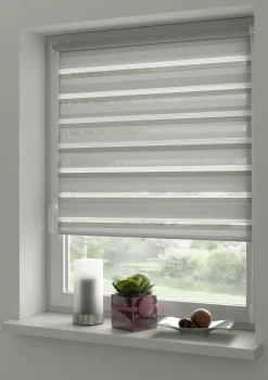Gardinia EasyFix Doppelrollo grau 120 x 150 cm