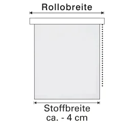 Gardinia EasyFix Doppelrollo schwarz 60 x 150 cm