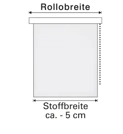 Gardinia EasyFix Doppelrollo grau 100 x 150 cm