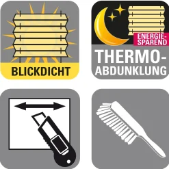 Gardinia EasyFix Plissee weiß Day+Night