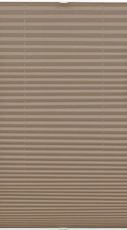 Gardinia EasyFix Plissee taupe 75x130 cm mit 2 Bedienschienen