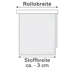 Gardinia EasyFix Rollo bestickt silber 60 x 150 cm
