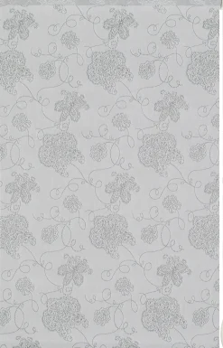 Gardinia EasyFix Rollo bestickt silber 75 x 150 cm