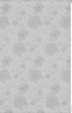 Gardinia EasyFix Rollo bestickt silber 120 x 150 cm
