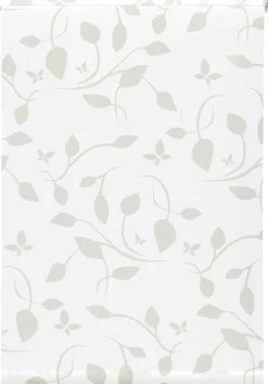 Gardinia EasyFix Rollo mit Blättern weiß beige 100 x 150 cm