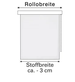 Gardinia EasyFix Rollo weiß 75 x 160 cm Shaun