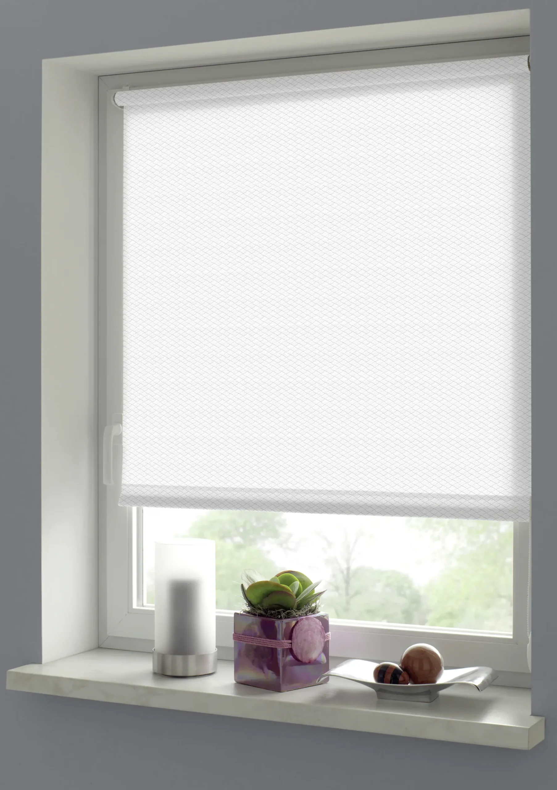 Gardinia EasyFix Rollo weiß 60 x 160 cm Shaun