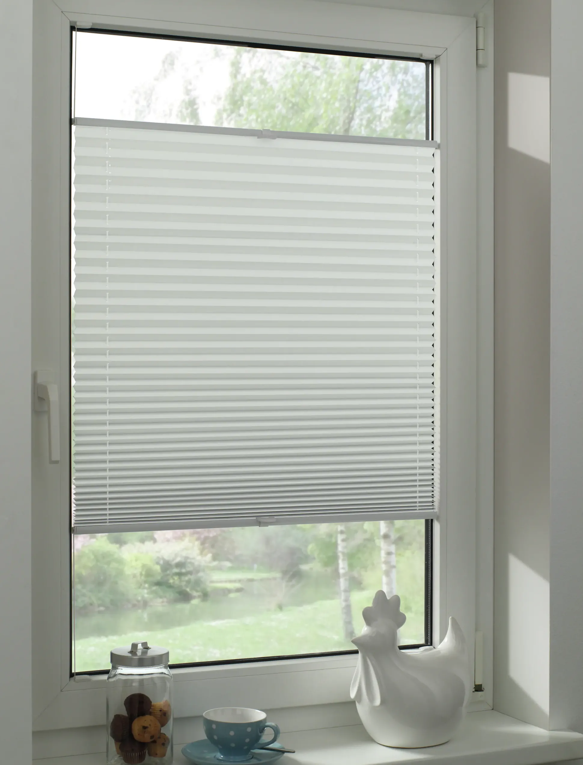 Gardinia Plissee Concept Thermo Abdunklung 80 cm x 210 cm weiß