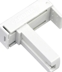 Gardinia Universal-Klemmträger weiß, Kunststoff, 2 Stück