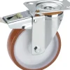Geräte-Lenkrolle mit Totalfeststeller 100 x 30 mm Tragkr. 150 kg