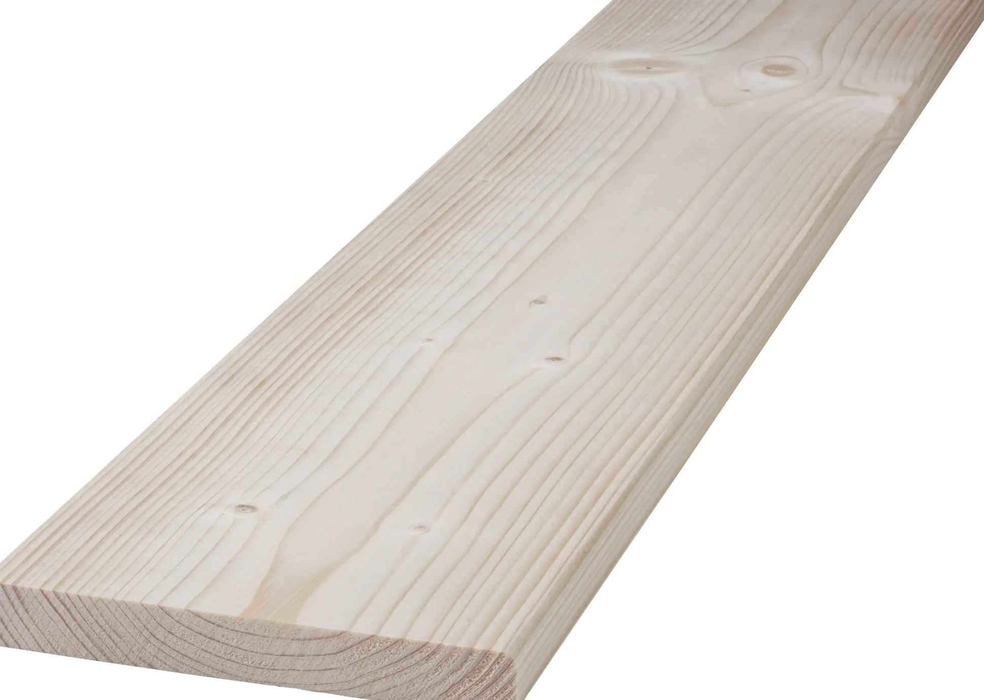 Glattkantbrett Nadelholz Kanten gefast 200 x 6 x 1,8 cm, 4-seitig gehobelt