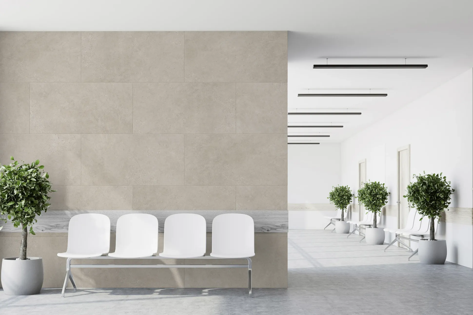 Grosfillex Kunststoffpaneel Schiefer 120 x 60 cm 5 mm creme