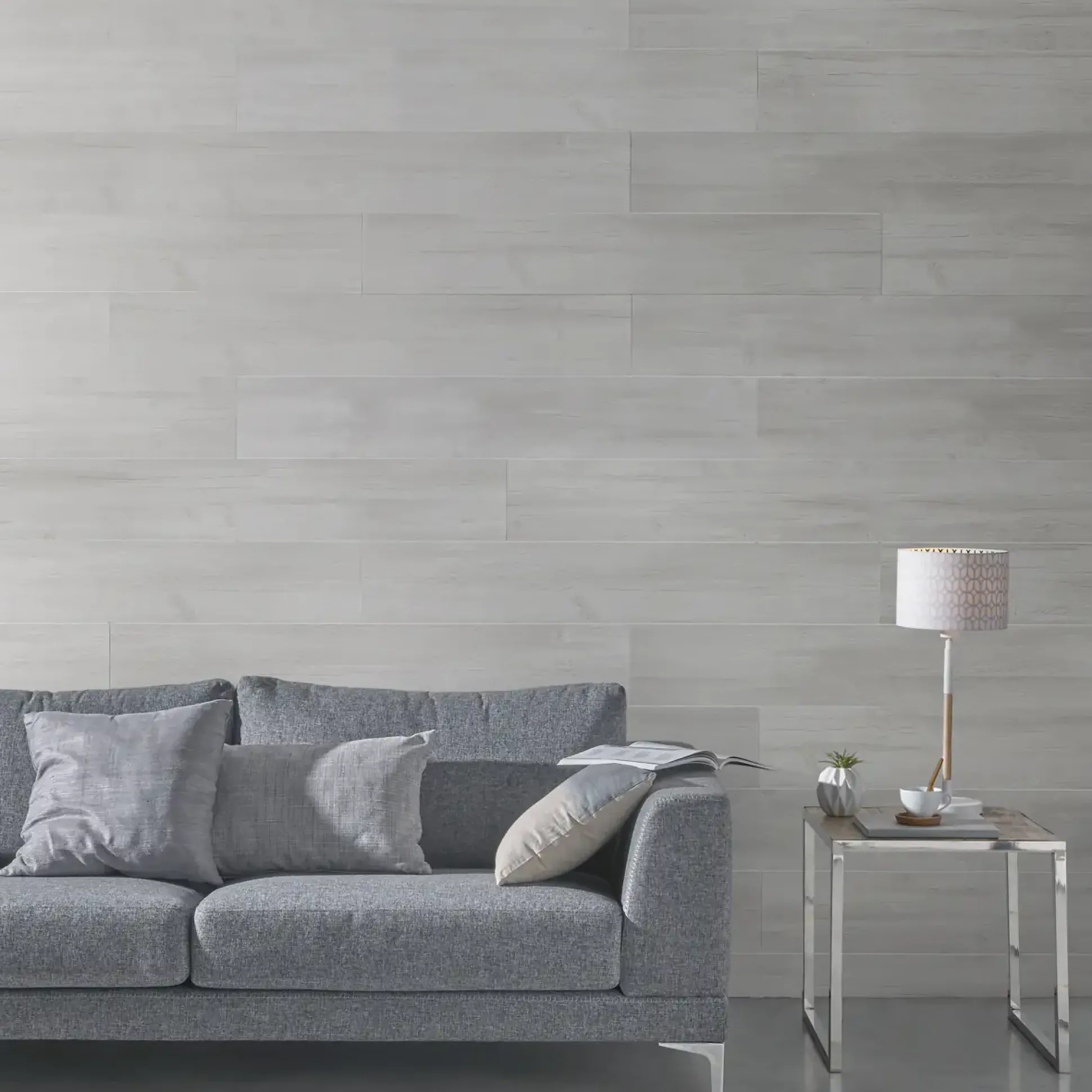 Grosfillex Kunststoffpaneel Element Compact 120 x 37,5 cm 8 mm Holz grau