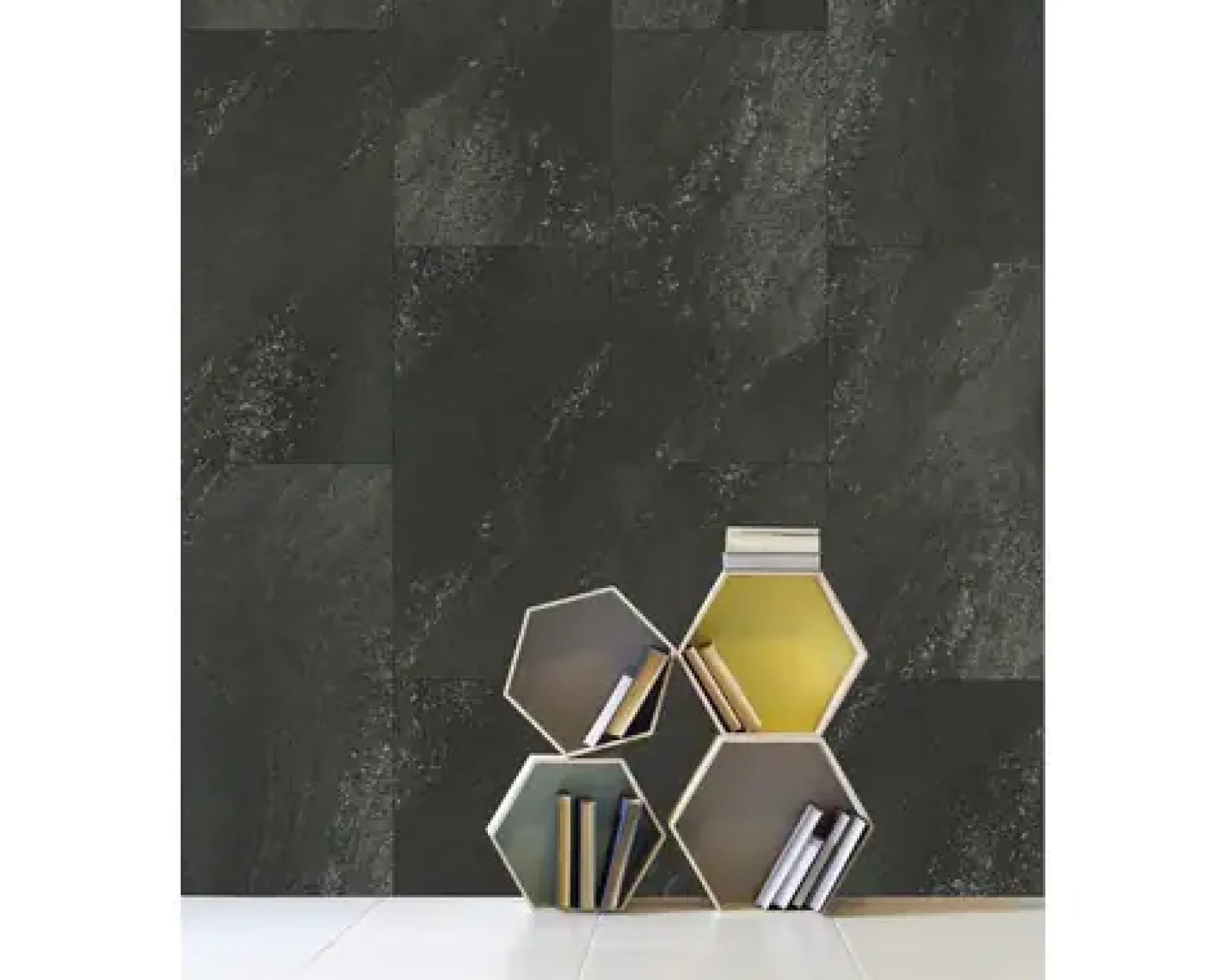 Grosfillex Kunststoffpaneel GX Wall+ Black Stone 60 x 30 cm 5 mm