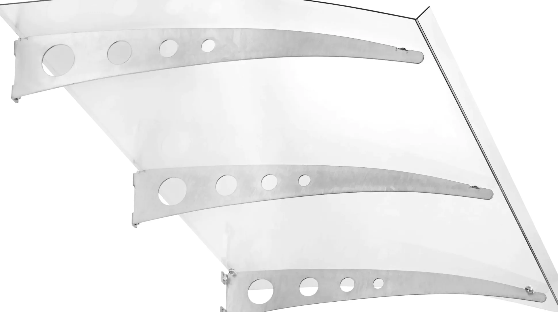 Gutta Vordach Pico-Top Aluminium, Polycarbonat klar