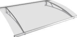 Gutta Vordach PT- XL 2050 Edelstahl, Acrylglas klar