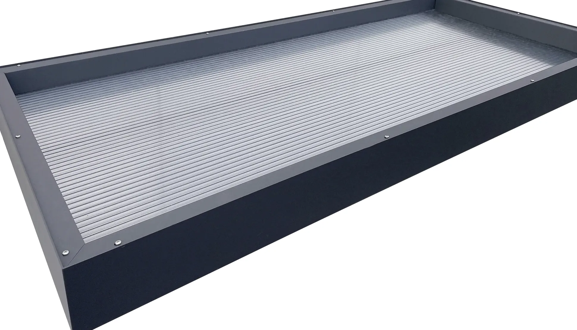 Gutta Vordach Rechteckvordach 160 x 90 x 12,5 cm anthrazit BS 3D-LINE