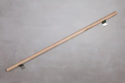 Handlaufset Buche mit Alu-Konsolen / 200 cm Ø 40 mm