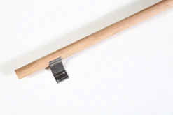 Handlaufset Eiche mit Alu-Konsolen / 150 cm Ø 40 mm
