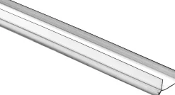 Hettich Abdichtprofil 16 mm Sockel Kunststoff transparent