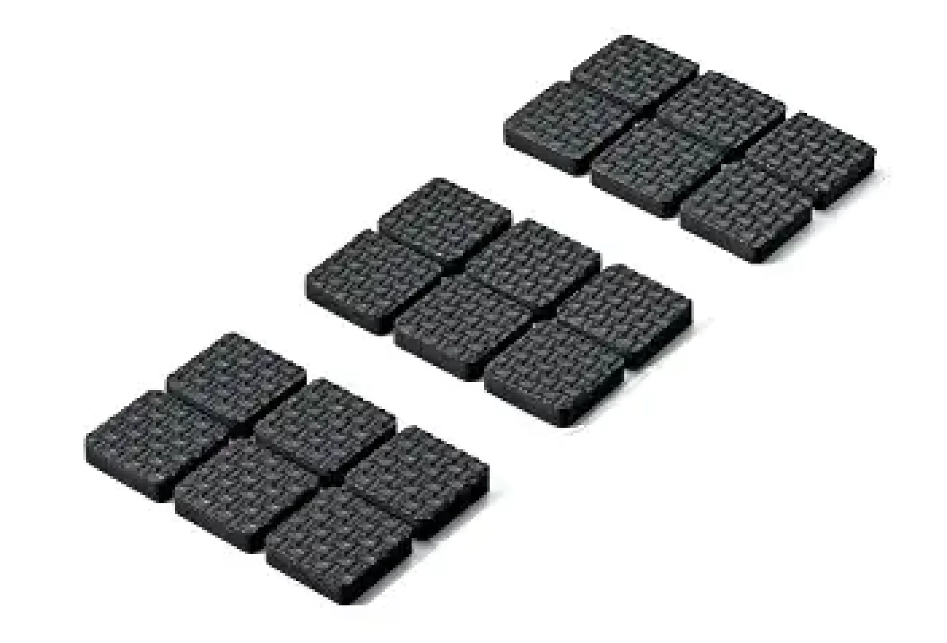Hettich Antirutschpad 20 x 20 mm schwarz - 18 Stück