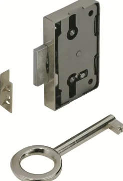 Hettich Aufschraubschloss vernickelt 60 x 38 x 8,7 mm