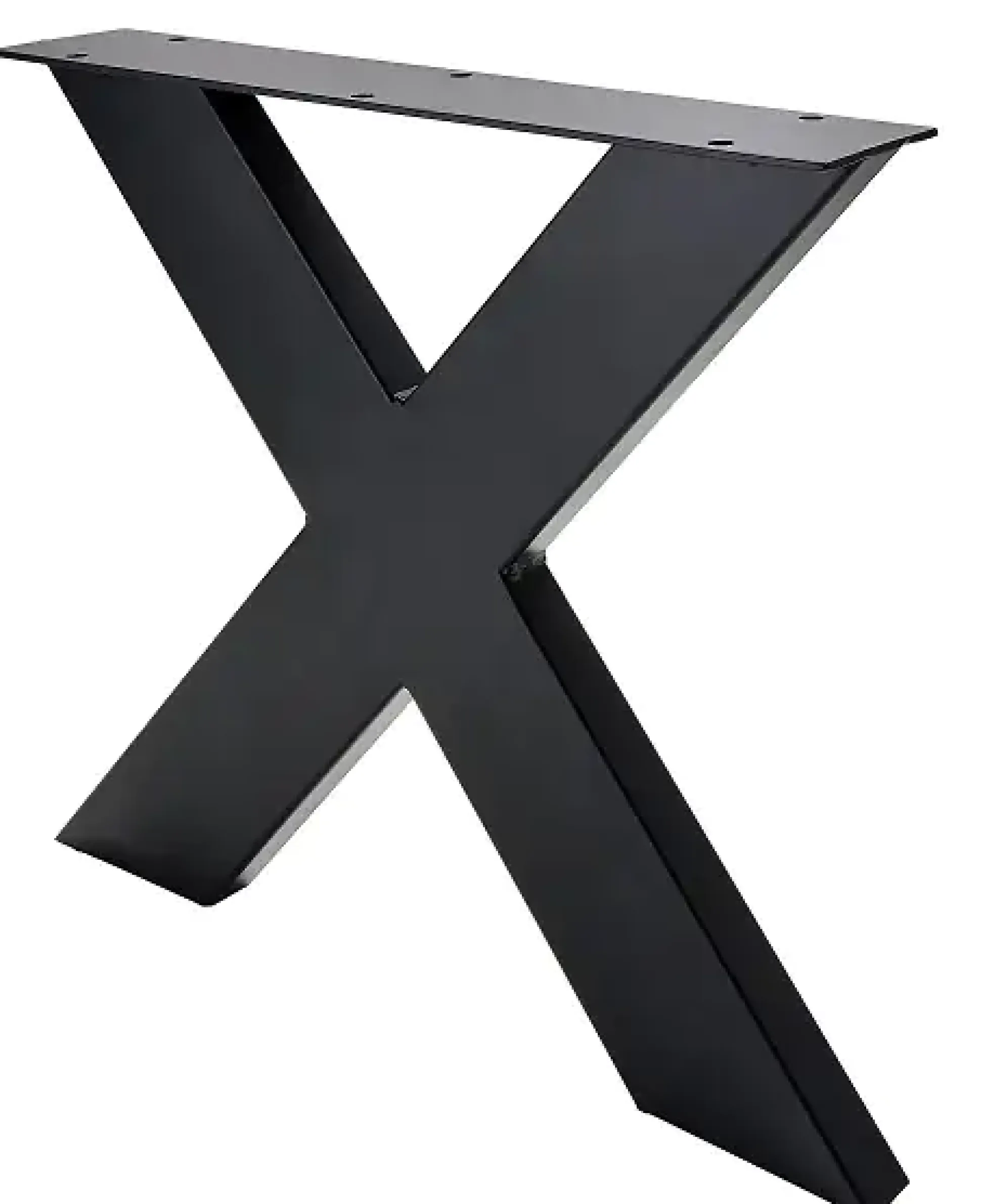 Hettich Bankgestell X 40 x 40 cm Stahl schwarz - 1 Stück