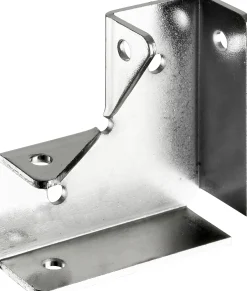 Hettich Eckverbinder L Stahl 44 x 44 x 15 mm vernickelt