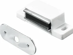 Hettich Magnetschnäpper 15 x 14 x 45 mm weiß 4 kg mit Schrauben - 4 Stück