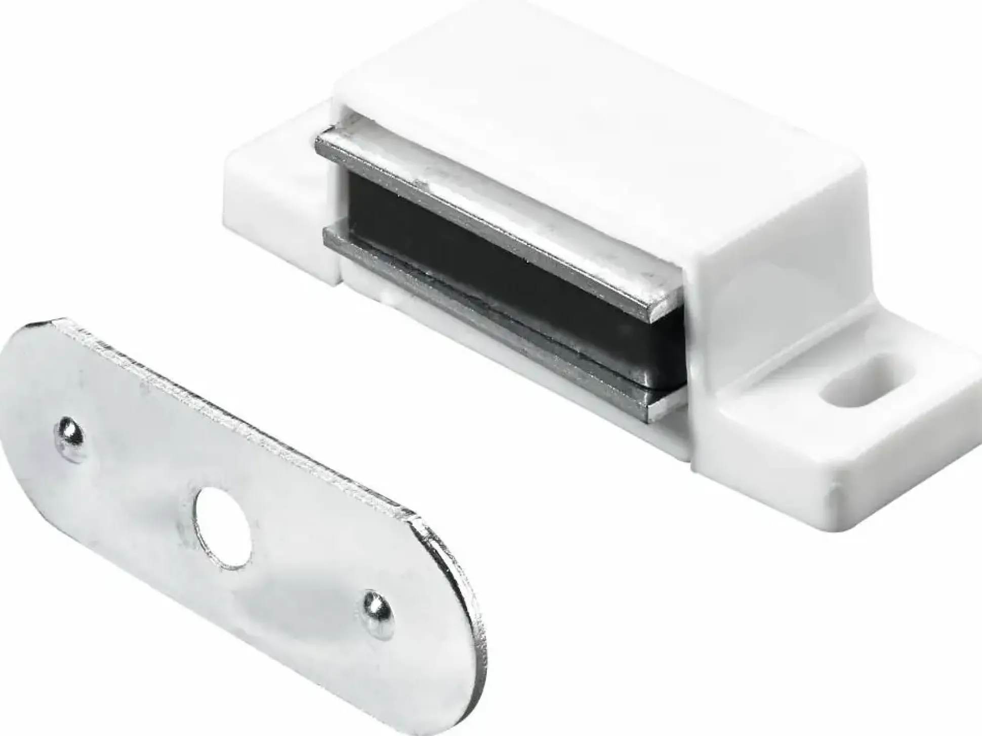 Hettich Magnetschnäpper 15 x 14 x 45 mm weiß 4 kg - 10 Stück