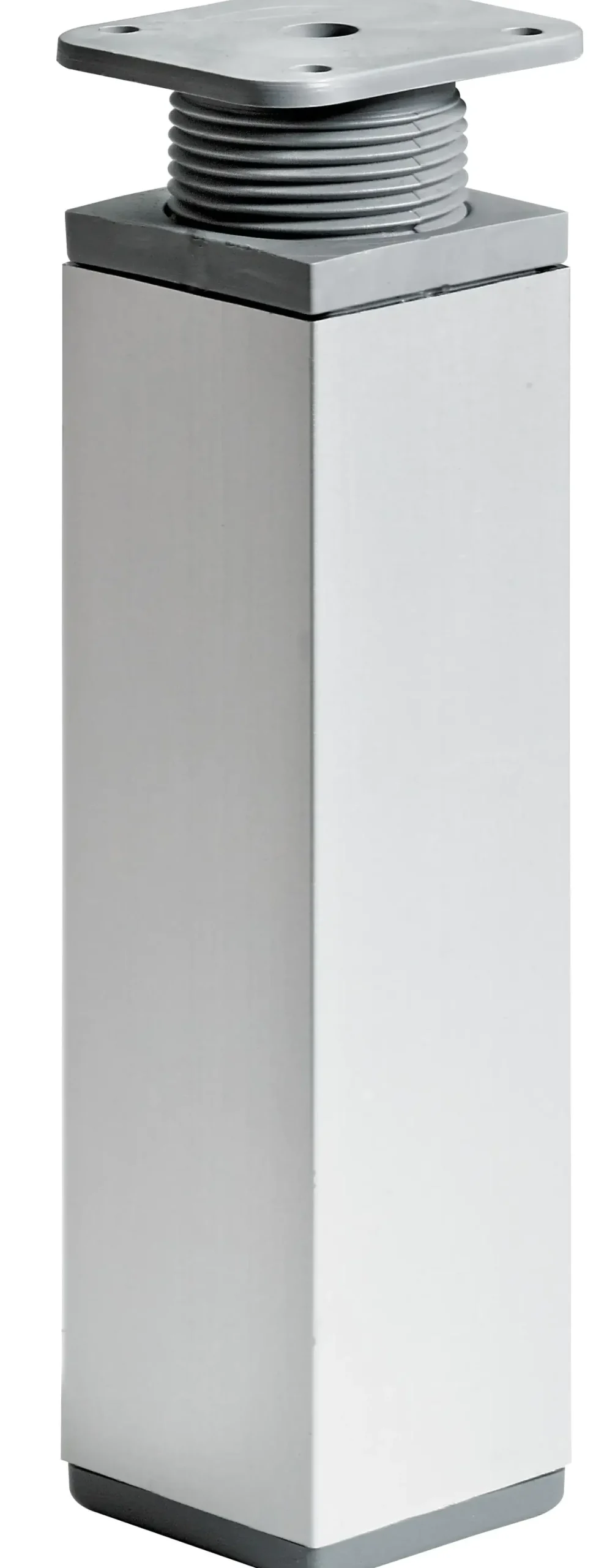 Hettich Möbelfuß 4,0 x 15 - 16,8 cm Aluminium-Optik - 1 Stück