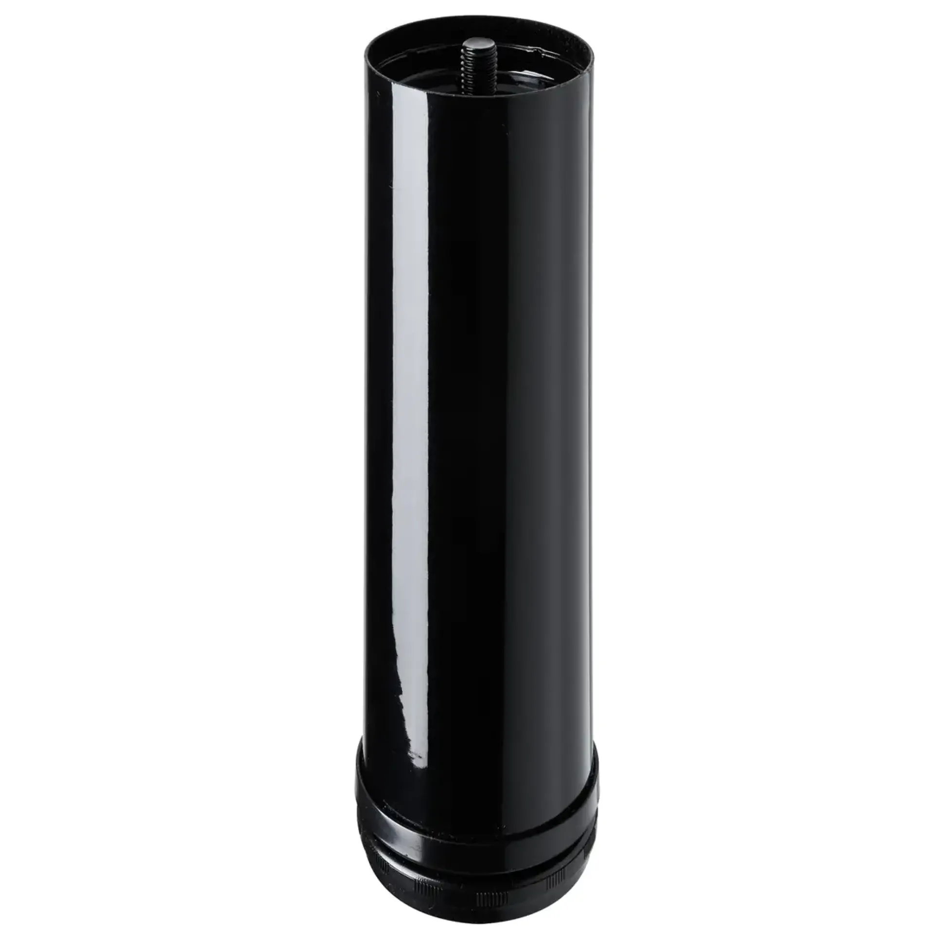 Hettich Möbelfuß 6,0 x 20 - 23 cm Stahl schwarz - 1 Stück
