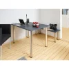 Hettich Möbelfuß 6,0 x 70 -73 cm Edelstahl-Optik - 1 Stück