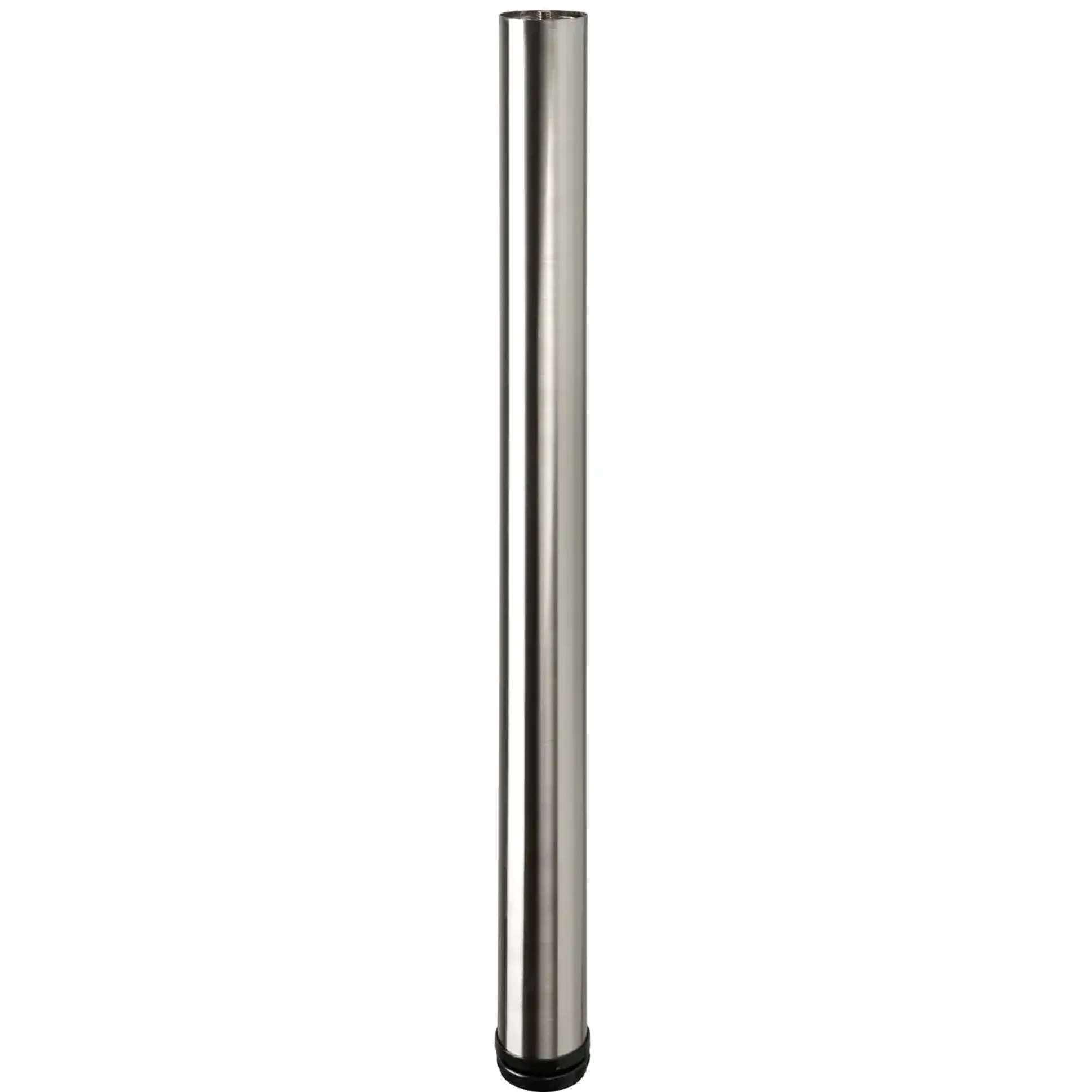 Hettich Möbelfuß 6,0 x 70 -73 cm Edelstahl-Optik - 1 Stück