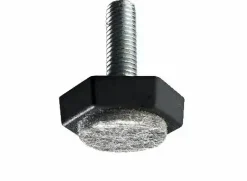 Hettich Möbelfuß mit Filz M8 x 23 mm Stahl/Kunststoff/Filz, 2 Stück